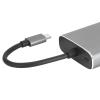 3 in 1 Type C Adapter, Type C to HD Multimedia Interface Docking Station with RJ45, USB 3.0, 4K Support, MetalABS Material, Sturdy Converter view 2