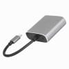 3 in 1 Type C Adapter, Type C to HD Multimedia Interface Docking Station with RJ45, USB 3.0, 4K Support, MetalABS Material, Sturdy Converter view 4