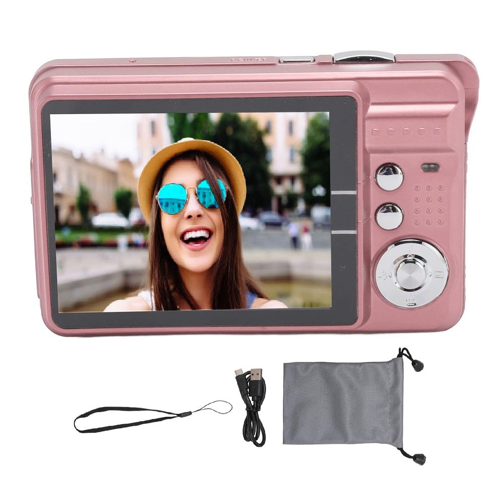 Fabater 48MP 4K Digital Camera, Autofocus 8X Zoom Autofocus, HD 2.7 Inch Screen, Compact Photography Camera with Fill Light, Anti Shake Travel Camera for Teens Kids, Travel Camera