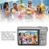 48MP 4K Digital Camera, Autofocus 8X Zoom Autofocus, HD 2.7 Inch Screen, Compact Photography Camera with Fill Light, Anti Shake Travel Camera for Teens Kids, Travel Camera view 4