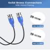 AKINGUAR 60ft All-in-One Video Power Cables, BNC Extension Surveillance Camera Cables for CCTV Security DVR System Installation, Included BNC Connectors and Cable Clips view 3