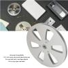 1/4 7 Inch Empty Tape Reel, 6 Hole Aluminum Alloy Opening Reel Sound Takeup Reel for Reel to Reel Tape Player view 2