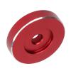 Aluminum Record Adapter for Record Player, Standard Turntable Adapter, Easy Installation, Improved Sound Quality, Sturdy and Stable RPM Accessory (Red) view 2