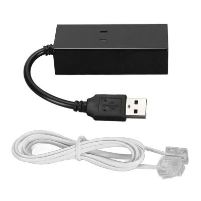 USB 56k to Ethernet Adapter, External Dial Up Fax Data Modem, Fax Modem to Gigabit Ethernet Adapter Compatible for for MacBook, Exterior Pro, PC with 7 Vista Mac
