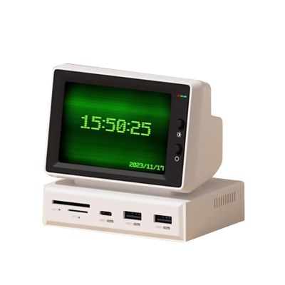 CHICHIYANG Mini Computer Host with USB-C USB 3.0 Port SD/TF 3.0 Card Reader Mini PC CPU Secondary Screen for Laptop PC