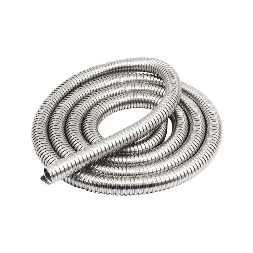 1 Meter Inner 4-100mm Stainless Steel Metal Thread Cable Hose Tube Flexible Soft Pipe Sleeve Protection Replacement Accessories(Inner Diameter 8mm)