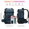 WITZMAN Carry on Travel Backpack for Men Women Airline Approved Convertible Nylon Duffle Backpack Luggage Bag (B682 Blue) view 4