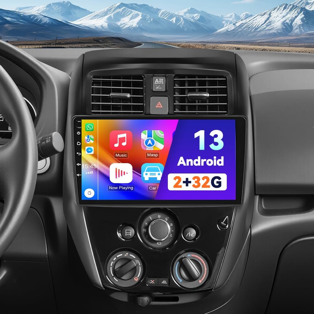 10" Car Radio for Nissan Versa Sedan 2015-2019 Wireless with CarPlay & Android Auto| Plug & Play GPS, Bluetooth | Android 13, 2+32G