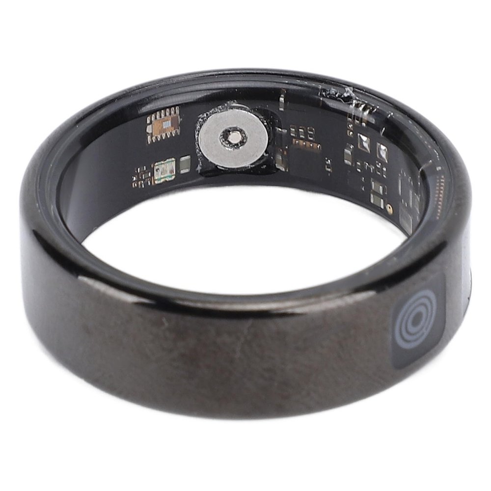 Health Smart Ring, Black Smart Ring for Women, Health Ring Smart Rings for Men with Fitness Tracking, Sleep Monitor, Heart Rate, App, Smart Ring Charging Case (Inner Diameter