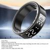 Health Smart Ring, Black Smart Ring for Women, Health Ring Smart Rings for Men with Fitness Tracking, Sleep Monitor, Heart Rate, App, Smart Ring Charging Case (Inner Diameter view 2