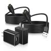 2 Pack Wall Fast Charger for Garmin Charger for Garmin Fenix 8 7 6 6X 5 5S Forerunner 55/255/745, Venu Sq 2 Plus 2S 3S,Vivoactive 5 4 4S, Instinct 2 2S 2X 3 GPS Smartwatch Magnetic Charging Cable Cord view 1