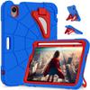 AKABEILA Compatible with Apple iPad mini 6 2021/iPad mini 7 2024 Tablet CaseLightweight Shockproof Rugged Protective Cover with Kickstand for Kids Children Boys Babies Blue Red view 1