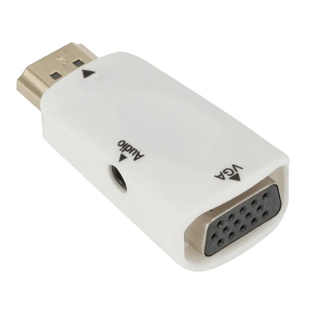 HDMI-Compatible Male to Female Adapter HD 1080P Cable Converter Compatible with The PC TV Box Computer Display Projector(White-no Cable)