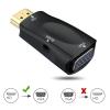 HDMI-Compatible Male to Female Adapter HD 1080P Cable Converter Compatible with The PC TV Box Computer Display Projector(White-no Cable) view 2