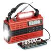 Audiocrazy Emergency Crank Radio, 5000mAh/18500mWh Solar Hand Crank Radio, AM/FM/NOAA Weather Radio with Bluetooth,Type C Charger, 3 Mode Flashlight,Reading Lamp for Emergency& Camping Red view 1