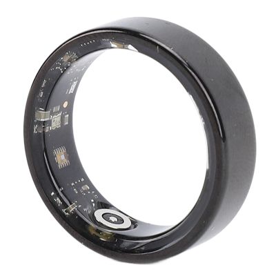 Smart Ring for Men and Women, Black Fitness Tracker, Health Temperature Step Sleep Monitoring, Fashionable Sport Smart Rings, APP for iOS & Android (10)