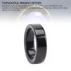 Smart Ring for Men and Women, Black Fitness Tracker, Health Temperature Step Sleep Monitoring, Fashionable Sport Smart Rings, APP for iOS & Android (10) view 2