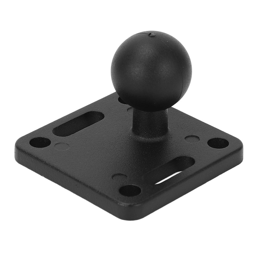 1 Inch Ball Mount Base, Aluminum Alloy AMPS Square Plate, with Rubber Ball Adapter, for Boats Kayaks Cars, Electronic Device Mounting Solution