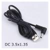 ACGTUY Power Cable USB to DC 4.0mm X 1.7mm 2.0x0.6mm 2.5x0.7mm 3.5x1.35mm 5.5x2.1mm 5.5x2.5 1.0M 2A Support 5V Connector Cable(DC 4.0x1.7,Black Straight) view 3