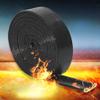 10 Feet Length Heat Shielded Fire Thermo Armor Fire Sleeve 3/8" ID,Silicone Coated Fiberglass Heat Protection for Automotive Hose Lines & Electrical WiringBlack 3/8" x10 Feet view 4