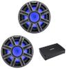 Kicker (2) 51MWF104 - MWF 10-Inch Premium Marine Subwoofer (Free-air) 4-ohm & 51KXMA15001 Marine Amp Bundle view 1