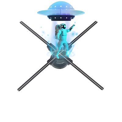 3D Hologram Fan,HD LED Hologram Fan WIFI Projector with 700 Library Video,Animated Holographic Projector Display for Stores, Shops, Christmas Tree (25.6INAPP+WIFI+Bluetooth+Remote))