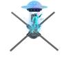 3D Hologram Fan,HD LED Hologram Fan WIFI Projector with 700 Library Video,Animated Holographic Projector Display for Stores, Shops, Christmas Tree (25.6INAPP+WIFI+Bluetooth+Remote)) view 1