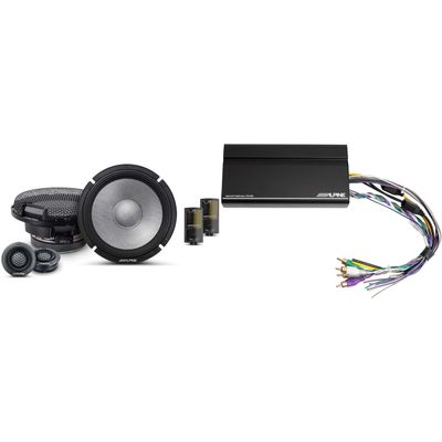 Alpine KTA-450 4 Ch.Power Pack Amp w/ R2-S65C R-Series Speakers