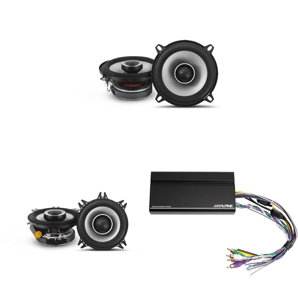 Alpine KTA-450 4 Ch.Power Pack Amp w/ S2-S50 & S2-S40 S-Series Speakers