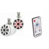 Kicker KMTC65W 6.5" Loaded Marine Wake Tower Enclosures with 45KM654L Speakers - White Grills and Enclosures (Includes LED Remote) view 1