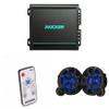 Kicker Premium Marine 8" Component Speaker and Amplifier Bundle Includes LED Remote (51MSS8 & 48KMA1502) view 1