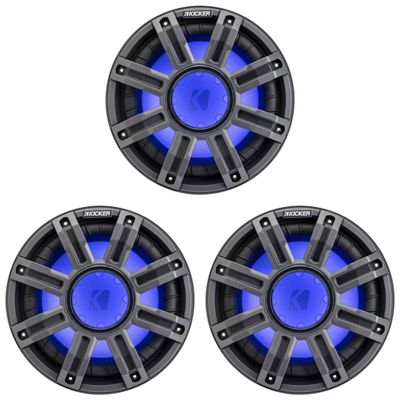 Kicker (3) 51MWF104 - MWF 10-Inch Premium Marine Subwoofer (Free-air) 4-ohm Bundle