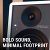 Onkyo Creator Series GX-10DB Powered Speakers, Black - 3" woofer, USB/C, line/Phono, Optical Ports and Bluetooth 5.3 LE Audio connectivity view 4