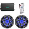 Kicker (2) 51MWF104 - MWF 10-Inch Premium Marine Subwoofer (Free-air) 4-ohm & 48KMA6004 Marine Amp Bundle (Includes LED Remote) view 1