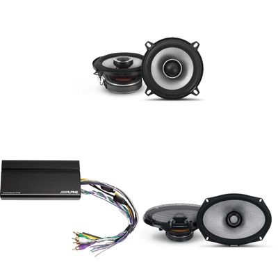 Alpine KTA-450 4 Ch.Power Pack Amp w/ R2-S69 & S2-S50 Speakers