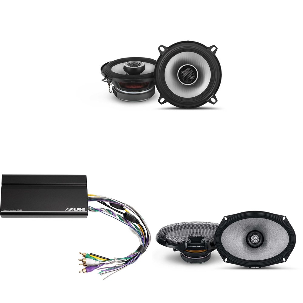 Alpine KTA-450 4 Ch.Power Pack Amp w/ R2-S69 & S2-S50 Speakers