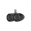 Kicker 45KMTDC65 Marine Tower Speakers with Swivel Clamps & 45KM654L Speakers Charcoal Grills with Black Enclosures (Includes LED Remote) view 3