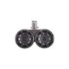 Kicker 45KMTDC65 Marine Tower Speakers with Swivel Clamps & 45KM654L Speakers Charcoal Grills with Black Enclosures (Includes LED Remote) view 4