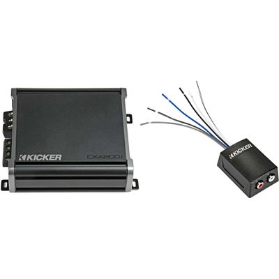 KICKER CXA800.1 800 Watt Mono Amp & KISLOC2 Line Output Converter