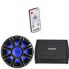 Kicker 51MWE124 - MWE 12-Inch Premium Marine Subwoofer (Enclosure) 4-ohm & 48KXMA4002 Marine Amp Bundle (Includes LED Remote) view 1