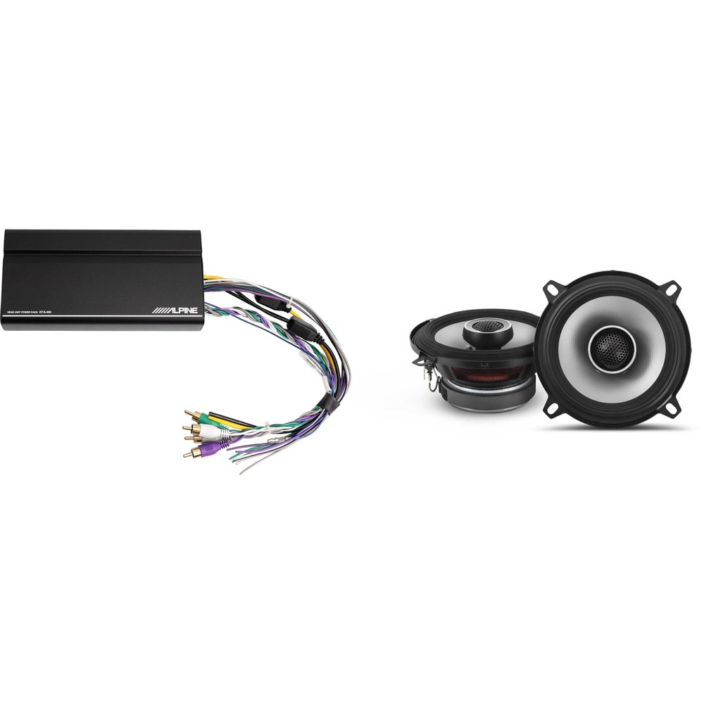 Alpine KTA-450 4 Ch.Power Pack Amp w/ S2-S50 S-Series Speakers