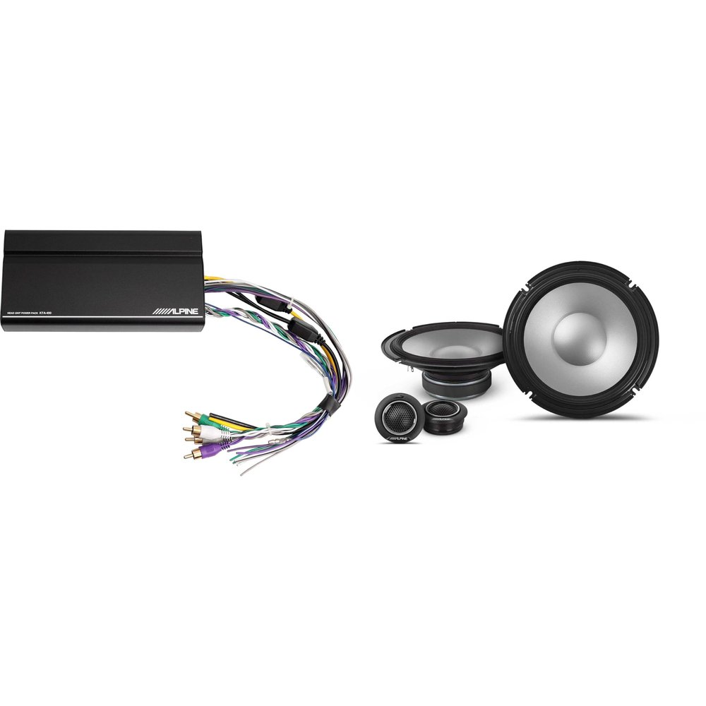 Alpine KTA-450 4 Ch.Power Pack Amp w/ S2-S80C S-Series Speakers