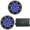 KICKER (2 51MWE104 - MWE 10-Inch Premium Marine Subwoofer (Enclosure) 4-ohm & 48KMA6004 Marine Amp Bundle