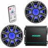 Kicker (2) 51MWE104 - MWE 10-Inch Premium Marine Subwoofer (Enclosure) 4-ohm & 48KMA8001 Marine Amp Bundle (Includes LED Remote) view 1