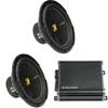 Kicker (2) 50CWCD124 CompC 12" Subwoofer, Dual 4-Ohm with CXA8001 Amp Bundle view 1