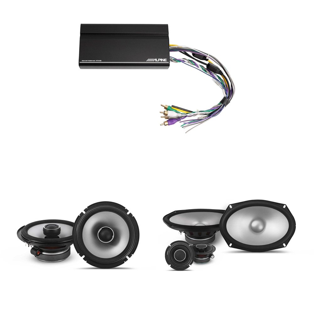 Alpine KTA-450 4 Ch.Power Pack Amp w/ S2-S69C & S2-S65 S-Series Speakers
