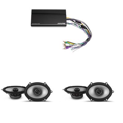 Alpine KTA-450 4 Ch.Power Pack Amp w/ (2) S2-S68 S-Series Speakers