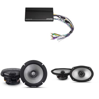 Alpine KTA-450 4 Ch.Power Pack Amp w/ R2-S65 & S2-S69 Speakers