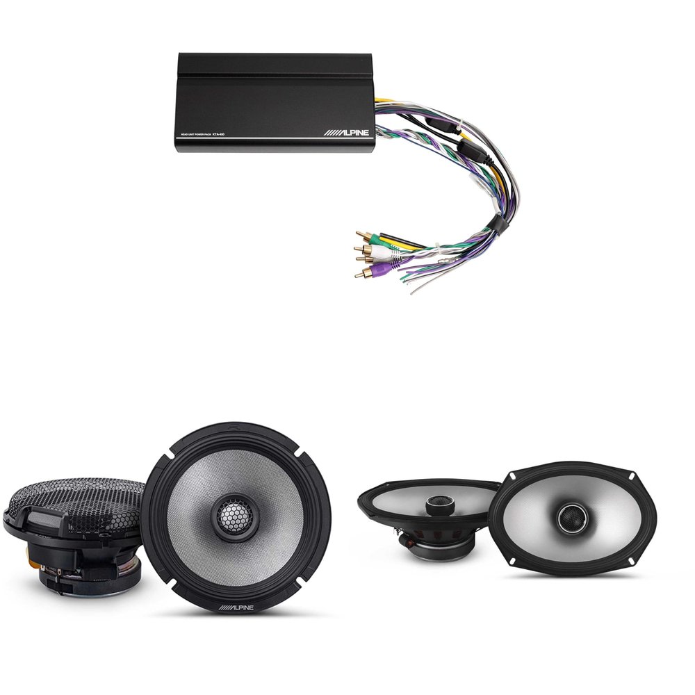 Alpine KTA-450 4 Ch.Power Pack Amp w/ R2-S65 & S2-S69 Speakers