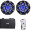 Kicker (2) 51MWF104 - MWF 10-Inch Premium Marine Subwoofer (Free-air) 4-ohm & 48KXMA8004 Marine Amp Bundle (Includes LED Remote) view 1